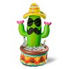 JOYIN 36" Inflatable Cactus Cooler with Sombrero Hat for Fiesta, Cinco de Mayo Party Supplies, Inflatable , Pool Party Decoration