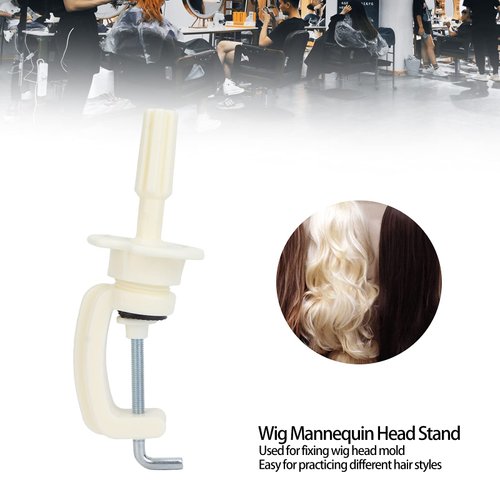 Wig Head Stand, Wig Mannequin Head Stand Mannequin Head Holder Adjustable Hairdressing False Head Stand Bracket
