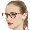 MARE AZZURO Progressive multifocal Blue Light Blocking Reading Glasses For Women Cateye (R-Red, 200)