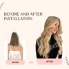 KiiKiiGirl Virgin Microlink Hair Extensions - Human Hair,22inch Micro link Hair Extensions Human Hair Micro Beads Hair Extensions Human Hair Blonde Highlighted Bleach Blonde 30G/Pack