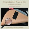 Car Seat Covers Auto Cushion Vehicle Long Rear Seat Chair Cover Protective Mat pad for Baby, SUV, Skin-Friendly Golden Embroidery Thread (Black-Rear)