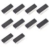 Bridgold 10pcs SN74AHCT125N SN74 Quadruple Bus Buffer Gates with 3-State Outputs IC DIP-14.
