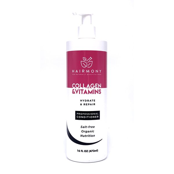 Hairmony Collagen Vitamins Professional Hydrate and Repair Hair Conditioner - Acondicionador Hidratante para el cabello (32 oz)