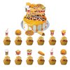Fast Food Birthday Party Decoration Pizza Party Supplies Include Hamburger HAPPY BIRTHDAY Banner Coke Balloons French Fries Cake Topper Coffee Cupcake Toppers Fast Food Party Decoration