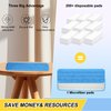 18 inch Microfiber Mop Pad for Wet Dry Mops Floor Cleaning Pads Reusable Compatible with Bona Floor Care System (5 Pack )