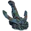 Supa Anchor On Rock Aquarium/Fish Tank Ornament | Realistic Detail | Approx. 15cm(L) x 13cm(W) x 9.5cm(H)