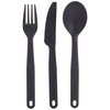 Sea to Summit Camp Cutlery Utensil Set, Charcoal Grey