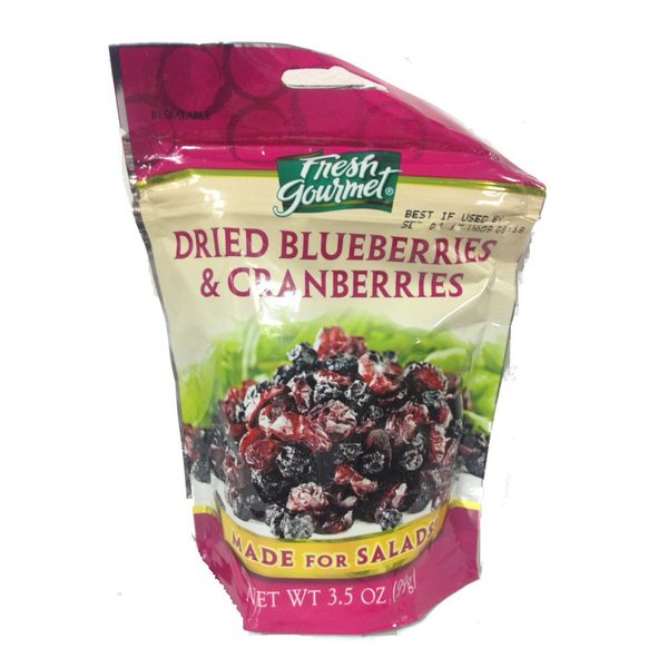 Fresh Gourmet Dried Blueberries & Cranberries, 3.5 Ounce
