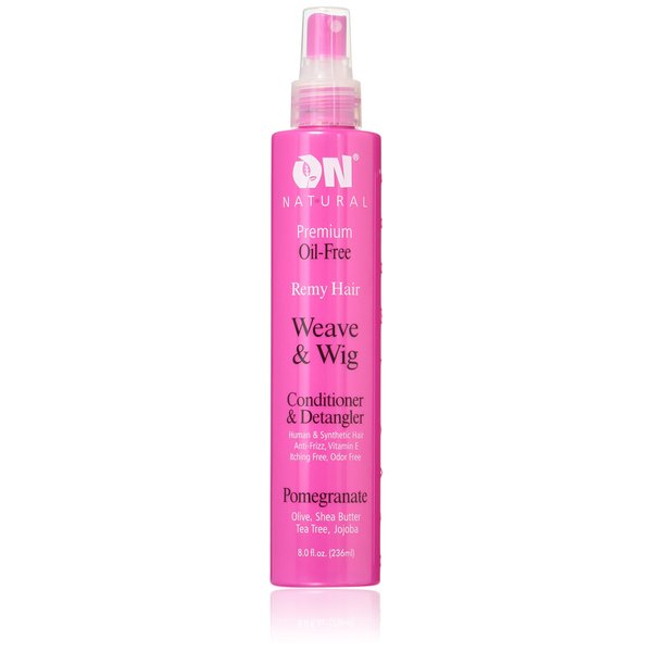 On Natural Weave & Wig Conditioner & Detangler, Pomegranate, 8 Fluid Ounce