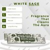 Trumiri Incense Sticks - Total 40 White Sage Insence-Sticks - Dual Pack of 20 Insenses - Insents - Incents - Inscense - Incence - Incienso - All Natural Incense Sticks