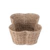 OtterPets Toy Bin for Pets, Bone Shape Basket, Seagrass Storage, Handmade, Dog Toy Bin Organizer