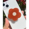 PetitePop Simple Flowers Sticky Mobile Phone Grip,Solid Color Clear Cell Phone Stand, Expanding Cell Phone Charms Accessory, Interchangeable Finger Kickstand, Collapsible Handle Grip Holder for Kindle
