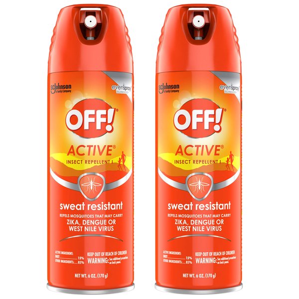 OFF! Active Insect Repellent (6 Oz, Pack of 2)