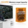 Tolesum Memory Card 1024MB(16344 Blocks) 8 Data Areas for Gamecube and Wii Console, Orange 1024MB