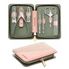 7Pcs Manicure Set, Pedicure Sets, Nail Clipper sets，Stainless Steel Professional Nail Cutter with Travel Case
