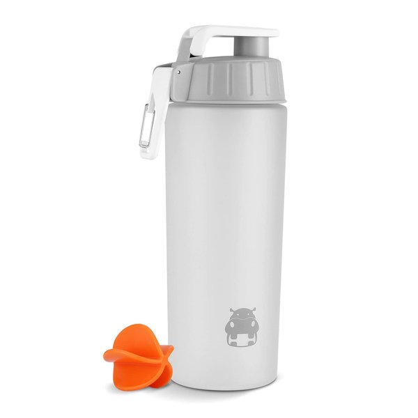 BONMIXC Tritan Copolyester Shaker Bottle for Protein Mixes BPA/BPS/BPF Free Protein Shaker Bottle 800ml Sports Bottle 28oz White