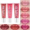BEUKING Jelly Lipstick Mirror Candy Color Waterproof Makeup Long Lasting High Pigment Long-term Moisture Lip Tint Rich Color Moisturizer Liquid Lip Gloss for Lip Makeup (10# Honey pomelo)