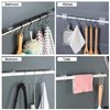 8PCS No Drill Curtain Rod Brackets No Drilling Self Adhesive Curtain Rod Holder Hooks Nail Free Adjustable Curtain Rod Hooks Curtain Hangers for Bathroom Kitchen Home Bathroom and Hotel (Transparent)