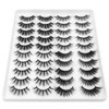 DYSILK Lashes Fake Eyelashes - Mink Lashes 20 Pairs Faux Mink Lashes 6D 4 Styles Mixed Wispy Fluffy Lashes Natural Look False Eyelashes Cat Eye Lashes Reusable Lashes Pack| 10mm-20mm