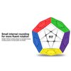 QYTOYS Toys Megaminx Speed Cube Puzzle Toy,Pentagonal Speed Cube Dodecahedron Magic Cube Puzzle Toy,Brain Teaser Puzzle Qiyi-QiHeng ABS Square Puzzle Cube Toy (Stickerless 3X3)
