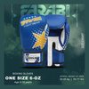Farai Kids Boxing Gloves 6-oz Kickboxing Muay Thai Training MMA Sparring Gloves, Best Gloves for Training on Punching Bag, Focus Pads Practice (Blue, 6-oz)