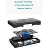 MT-VIKI VGA KVM Switch, 2 Port USB VGA KVM Switch for 2 Computers Share 1 Monitor Keyboard Mouse Printer, 2 KVM Cables