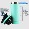 Ice Shaker 26 Oz Shaker Bottle, Stainless Steel Water Bottle and Protein Shaker, As Seen on Shark Tank, Reusable Stainless Steel Water Bottle, Gym Water Bottle, Mint