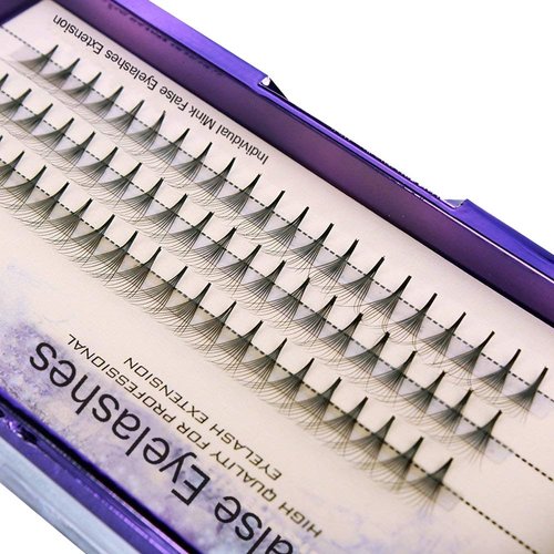 Scala 8-16mm to Choose 60PCS 10Root Thickness 0.07mm C Curl Natural Soft False Eyelash Extension 3D lashes Black lash Deluxe Lashes Fake Eyelashes (11mm)