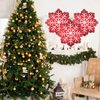 HAIMITI 3pcs Christmas Balloons Christmas Snowflake Aluminum Foil Balloons Red Big Balloons Cute Cartoon Balloon Arch Kit For Christmas Kids' Party Supplies Accessories