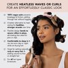 Kitsch Heatless Hair Curler for Overnight Curls - 6 pcs Satin Flexi Rods for Heatless Curls, Overnight Blowout Rods, No Heat Hair Curlers to Sleep In, Curling Rod Curlers for Short Hair, Hair Rollers