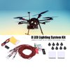 ZLXHDL 8pcs Rc Light Kit Rc Accessory with 23.6inch Cable,Light System for Rc Airplane Helicopter