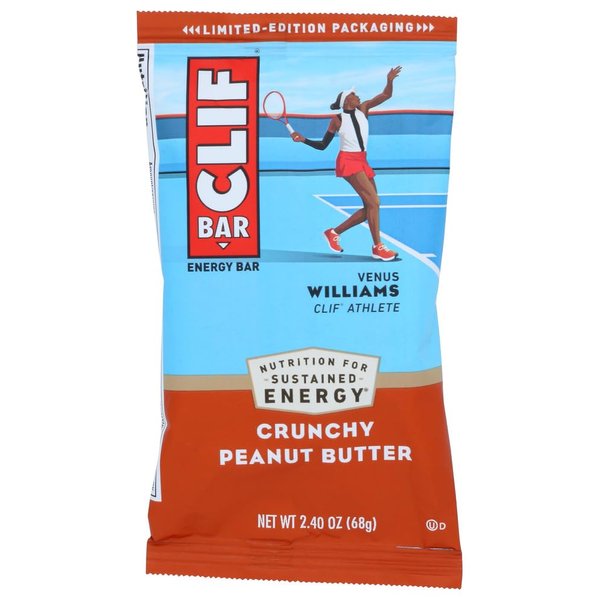 CLIF Bar Crunchy Peanut Butter Energy Bars, 2.4 oz, 12 count
