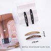 Cptots Snap Hair Clips Metal Hair Barrettes for Women Non Slip Barrettes for Thick and Thin Fine Hair,Brown,2.36 x 0.43 Inches,16 PCS