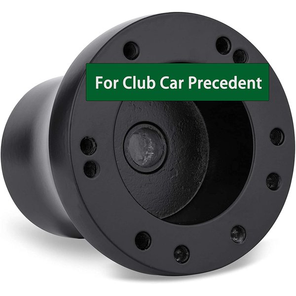 Roykaw Golf Cart Steering Wheel Hub Adapter Compatible with Club Car Precedent - Black