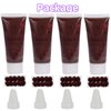 Cream Glue for DIY Crafts, 4pcs (50ml Each) White Decoden Cream DIY Phone Case Kit with 4pcs Piping Tips, Perfect for Handmade Crafts and Decorations (Coffee)