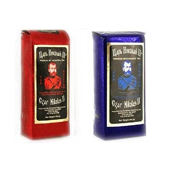 (pack of 2 ) Tea Czar Nicolas II St Valentine Tea and Renaissance Tea