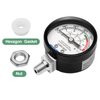 MEASUREMAN Black Steel Pressure Cooker Gauge, Pressure Canner Gauge, Steam Pressure Gauge, 2" Dial, Lower Mount, Including Hexagon Gasket and Nut