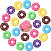 24 Pcs Rainbow Donut Stress Balls Stress Relief Donut Squeeze for Kids Slow Rising Party Supplies 2 x 0.8 Inches Fake Donut Squeeze Doughnut for Birthday Party Favors