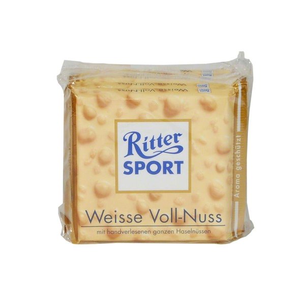 Alfred Ritter: Ritter Sport Chocolate White Whole Hazelnuts - 5 x 100 g