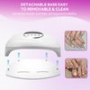320W UV LED Nail Lamp, Professional UV Nail Dryer Light with 84Pcs Lamp Beads, Fast Gel Curing Lamp 4 Timer Setting Auto Sensor, Portable Handle Gel Polish Lamp for Salon and Home Nail Art Tools