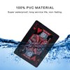 Poker Playing Cards Dice Sets Poker Table Cards PVC Waterproof Stacking Cup Dice Grade AAA Precision 19mm Serialized Casino Craps Dice with Razor Edges and Corners for Classic Magic Tricks Deck (Red)