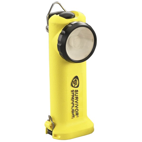 Streamlight 90541 Survivor 175-Lumen Alkaline Safety-Rated Firefighter Right Angle Flashlight, Yellow