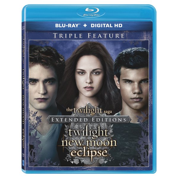 The Twilight Saga: Extended Edition Triple Feature [Blu-ray + Digital HD]