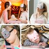 Cute Eye Mask for Sleeping 3 Pieces Cartoon Dog Face Eye Cover Funny Animal Cat Sleeping Mask Soft Lightweight Night Sleep Eye Masks Kitty Eye Mask Blindfolds for Women Men Kids (Cat)