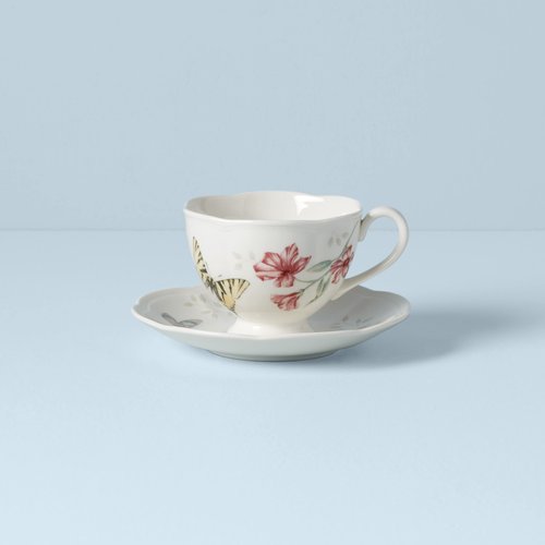Lenox Butterfly Meadow Dragonfly Cup and Saucer Set