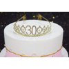 30th Gold Birthday Tiara and Sash Happy 30th Birthday Party Supplies 30th Birthday Glitter Satin Sash and Crystal Tiara Princess Birthday Crown for Girls 30th Birthday Party Decorations