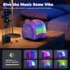 Mini Karaoke Machine for Kids & Adults,Portable Bluetooth Speaker with Wireless Microphones, Toys Birthday Gifts for 3-12 Year Old Family Home Party,Purple