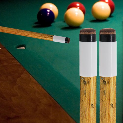 OCR® 12mm Hard Brown Cue Tips Billiard Replacement Screw-on Tips with Pool Cue Stick Ferrules 10 Pcs Cue Tips