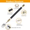 Glass Cutters Tool for Thick Glass Mirror Tile Mosaic Cutting 2-20mm Cutting Range- Glass Cutting Tool Kit with 3 Professional Carbide Tip and Automatic Oil System