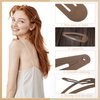 42 Pcs Brown Metal Snap Hair Clips, 2 Inch Hair Barrettes Hair Accessories for Women Girls